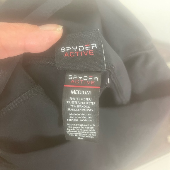 Spyder Women’s Ankle Length Leggings Floating Side Pockets Size M - Picture 7 of 8